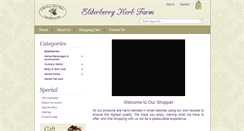 Desktop Screenshot of elderberryherbfarm.com